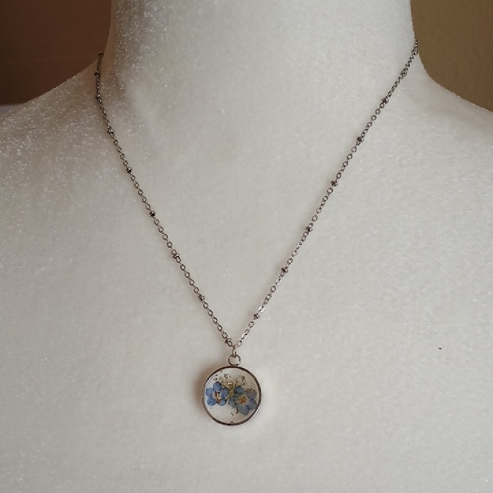 Pretty Boho Real Dried Flowers Fashion Necklace